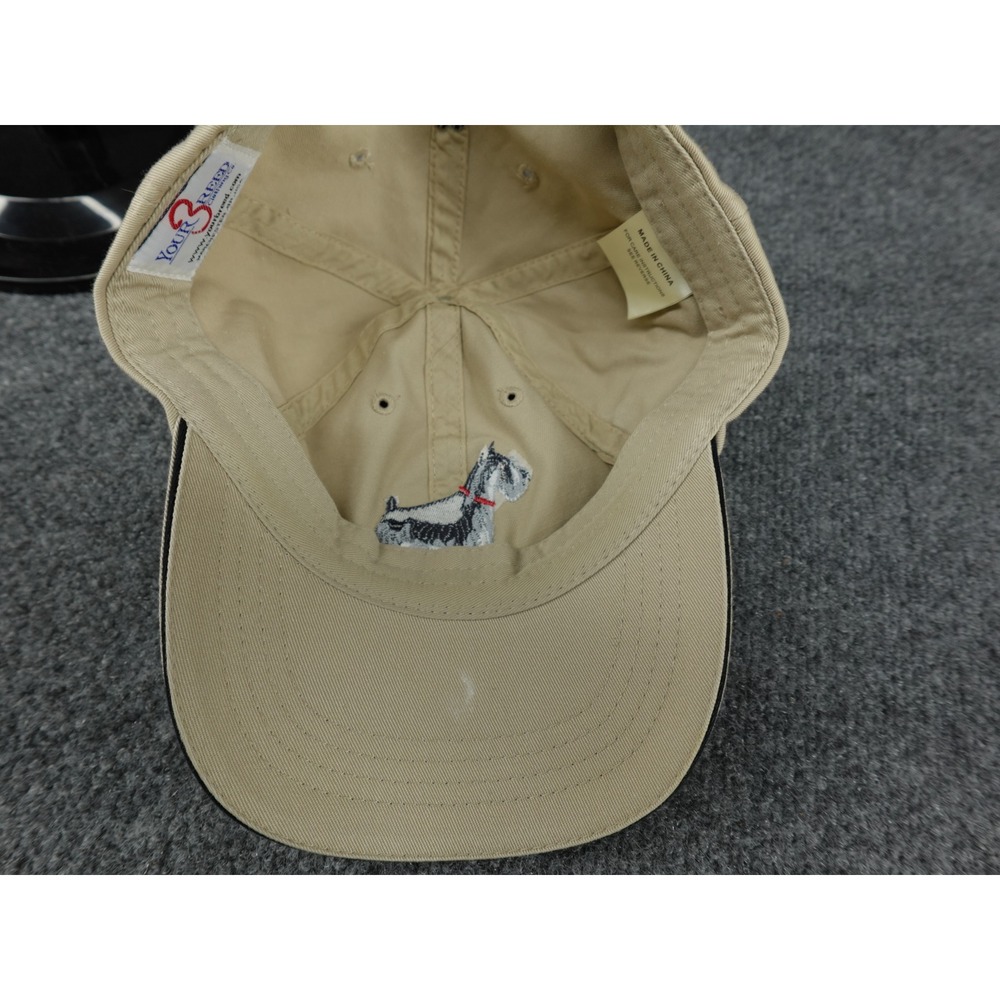 Your Breed Clothing Co Schnauzer Dog Baseball Cap Tan Adult Side Pocket - Picture 6 of 7